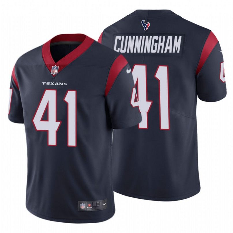 Men Houston Texans 41 Zach Cunningham Nike Navy Limited NFL Jersey